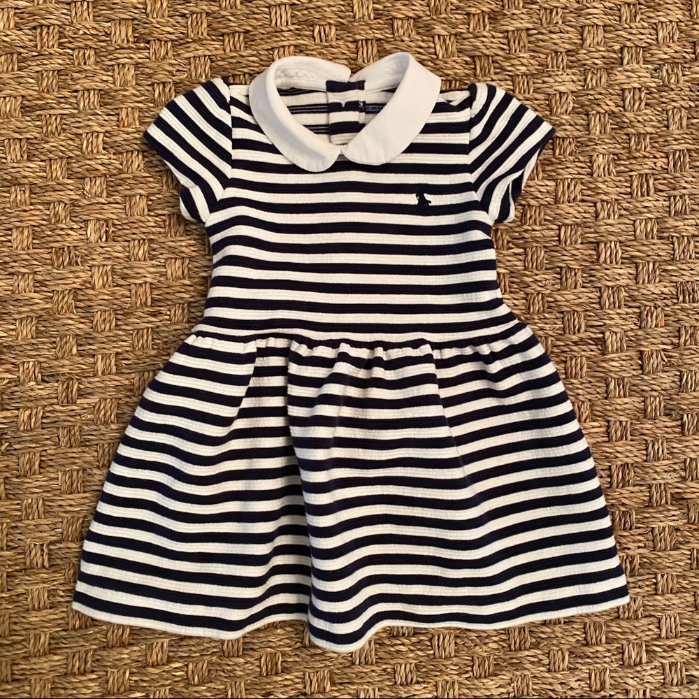 Ralph Lauren Striped Dress: 9 months